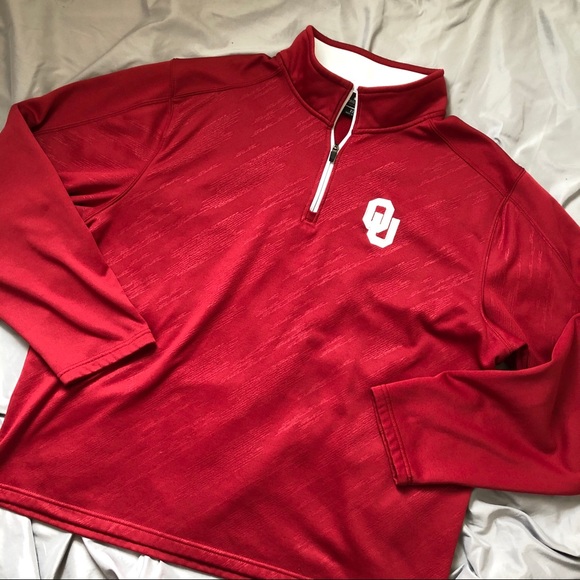 Colosseum Other - Colosseum OU Sooners 1/4 ZIP Pullover XXL Crimson